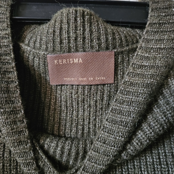 Kerisma green bisoux tunic sweater, s/m - Picture 2 of 4